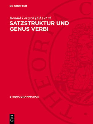 cover image of Satzstruktur und Genus verbi